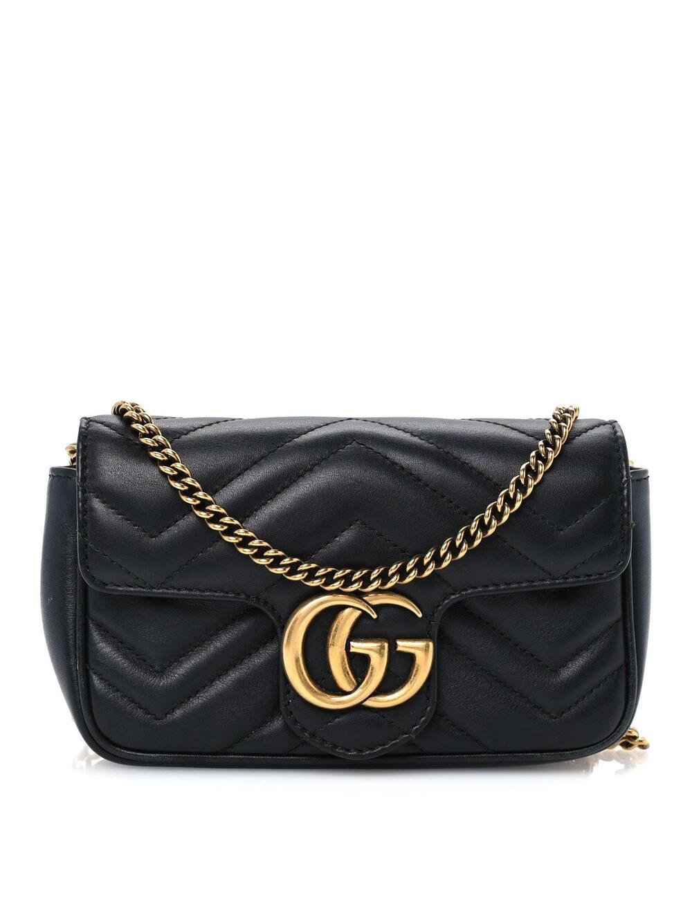Gucci Calfskin Matelasse Super Mini Gg #348595G82B